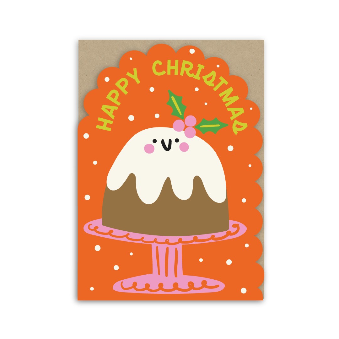 GC202-In Real Life-Pudding-Xmas Card-Colour Pop