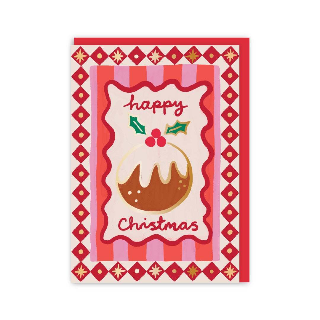 GC212-In Real Life-Christmas Pud-Xmas Card-Christmas Treats