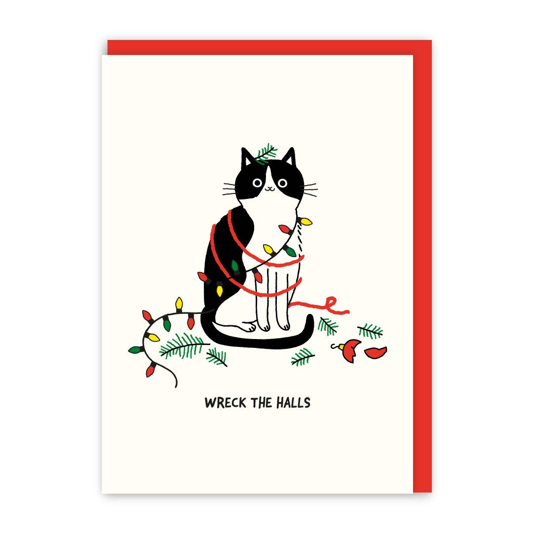 GC233-In Real Life-Wreck The Halls-Xmas Card-Cat People