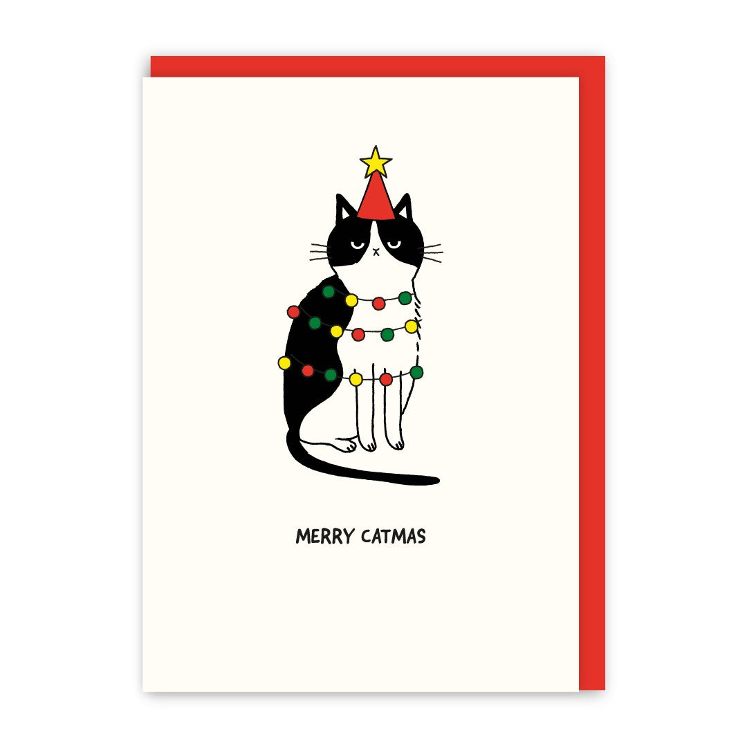 GC235-In Real Life-Merry Catmas-Xmas Card-Cat People
