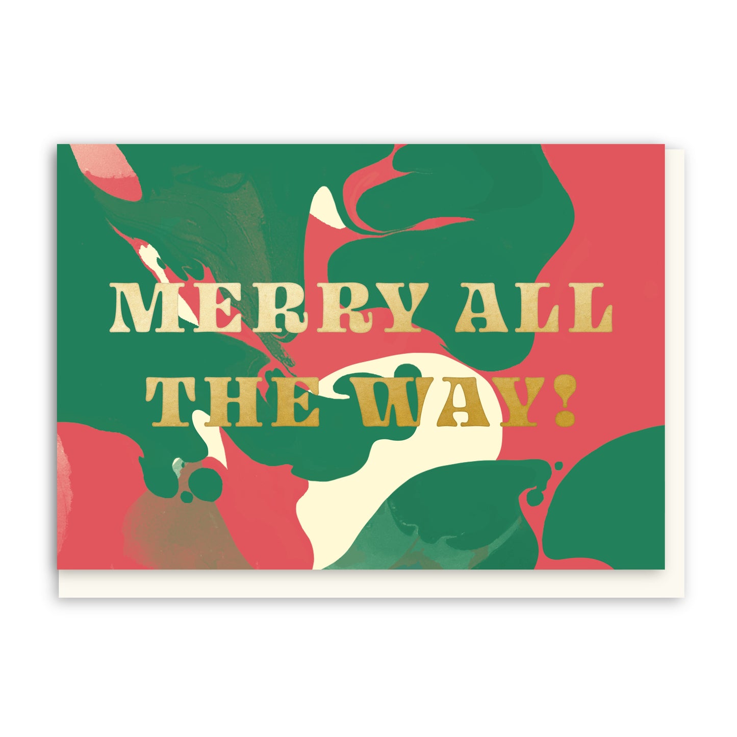 GC241-In Real Life-Merry All The Way-Xmas Card-Moments In Marble