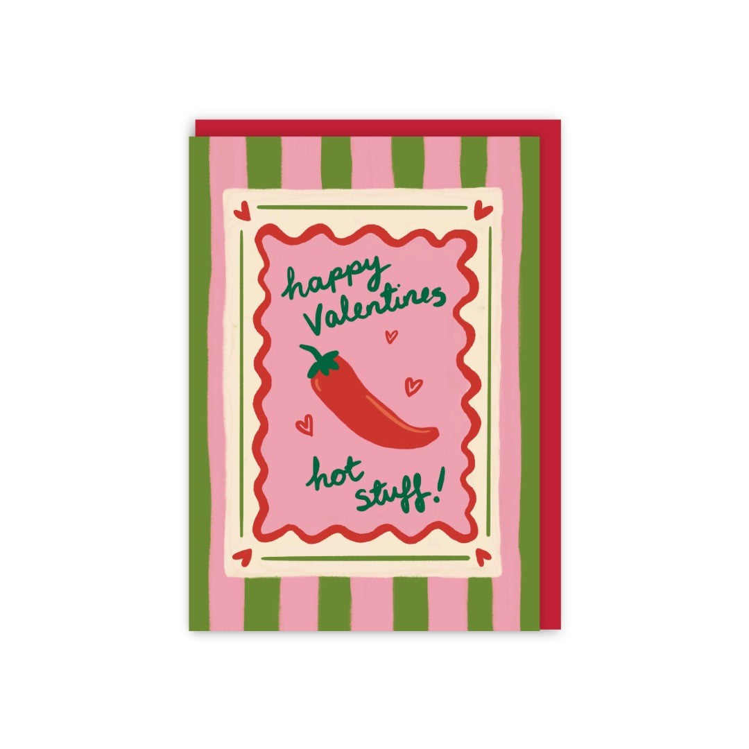 GC394-In Real Life-Happy Valentine'S Hot Stuff-Card-Valentine'S Treats