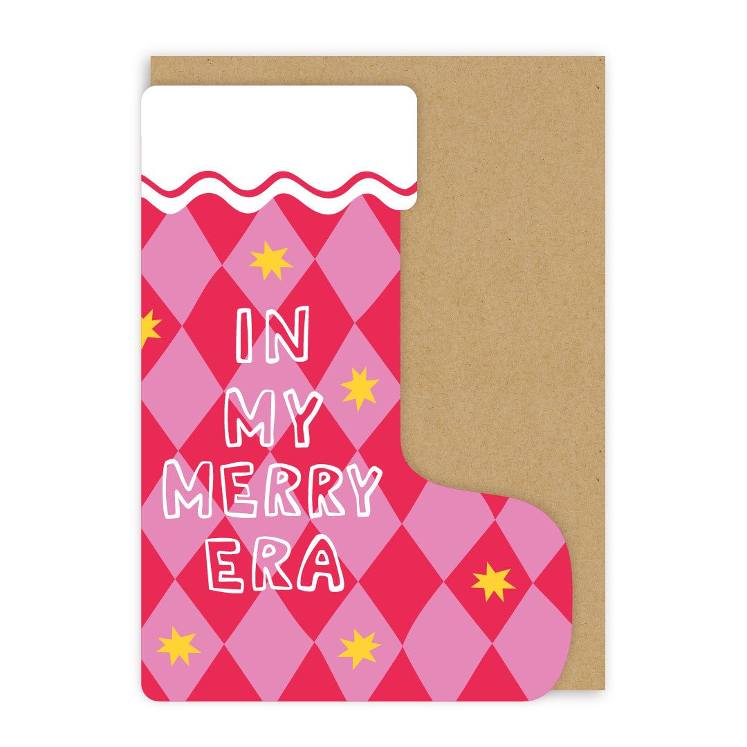 GC431-In Real Life-In My Merry Era-Xmas Card-Merry Little Stockings