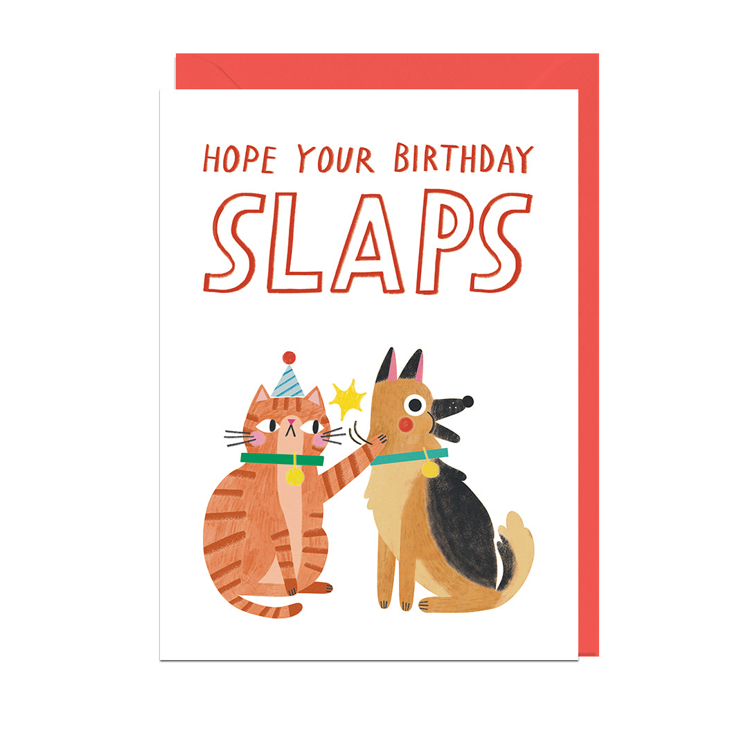 AM118-Jolly Awesome-Birthday Slaps-Card-Alice Mole
