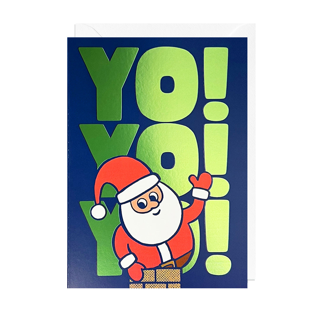 ANTI130-Jolly Awesome-Yo Yo Yo Foil-Xmas Card-