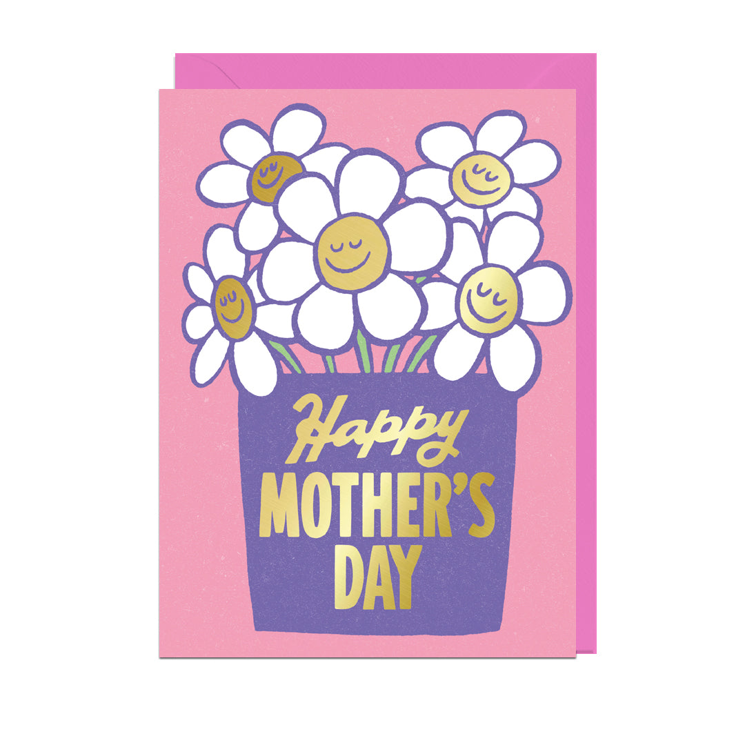 ANTI502FOIL-Jolly Awesome-Happy Mother'S Day Daisies Foil-Card-Ant502Foil