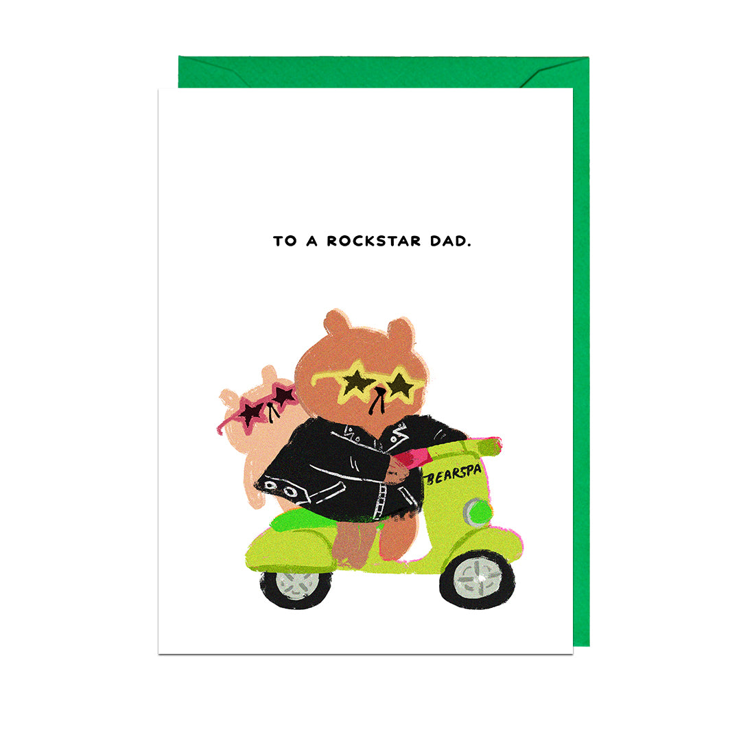 BGB326-Jolly Awesome-Rockstar Dad-Card-Bearly Getting By