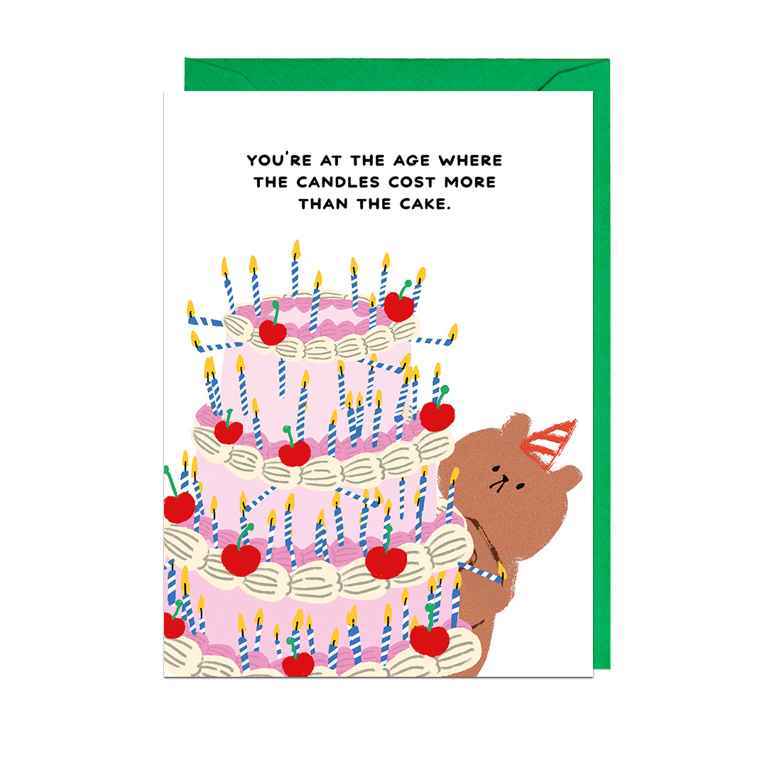 BGB401-Jolly Awesome-Candles Cost More Than Cake-Card-Bearly Getting By