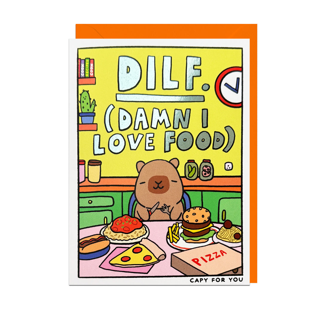 CAPY118FOIL-Jolly Awesome-Diff. Damn I Love Food-Card-