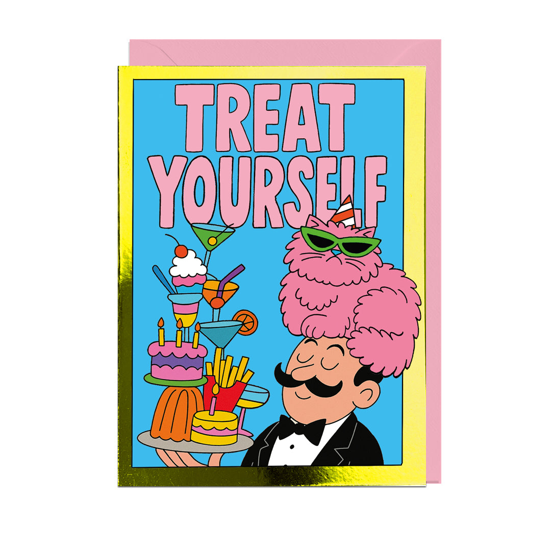 CT118-Jolly Awesome-Treat Yourself-Card-Card Toons