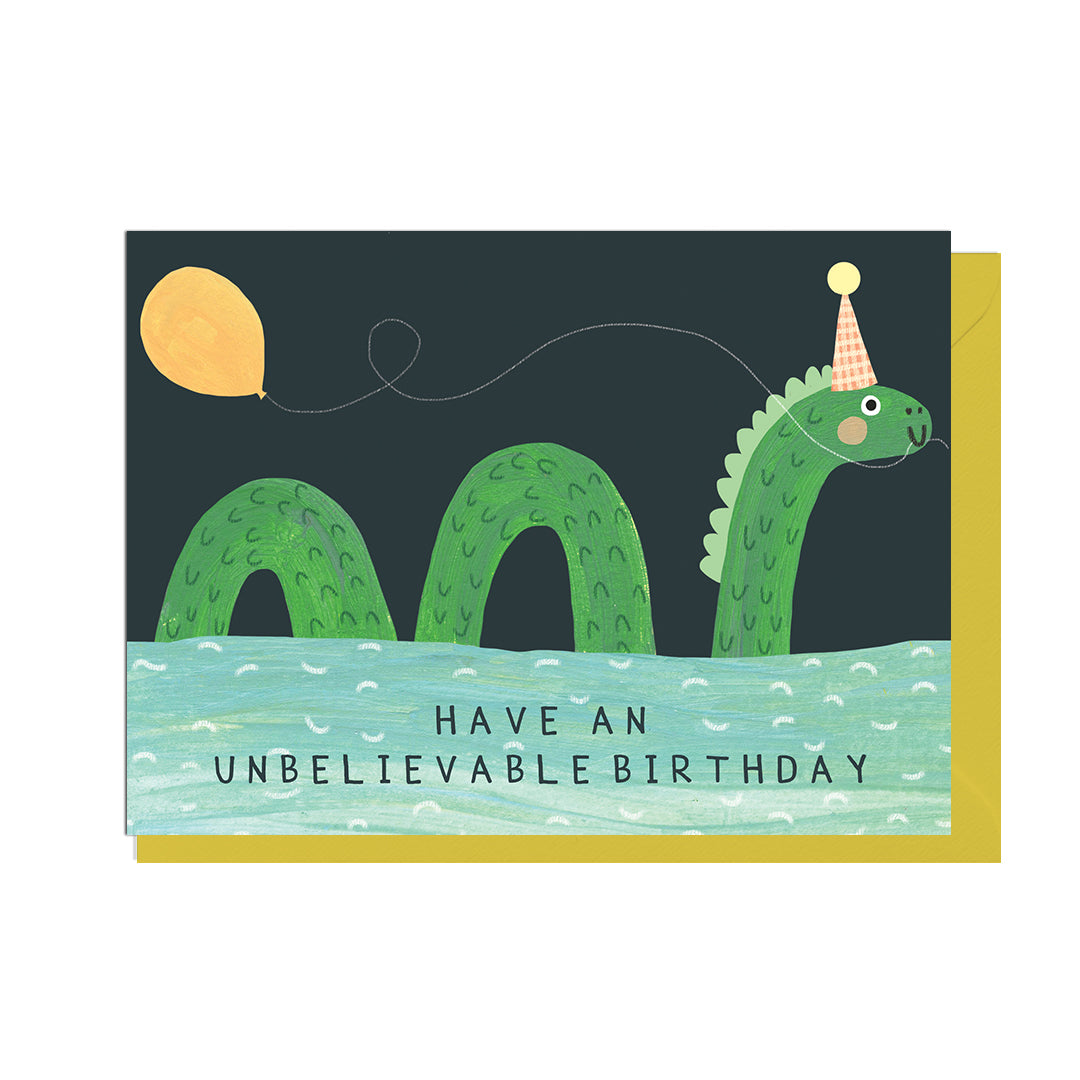 DO191-Jolly Awesome-Loch Ness Birthday-Card-Darcie Olley