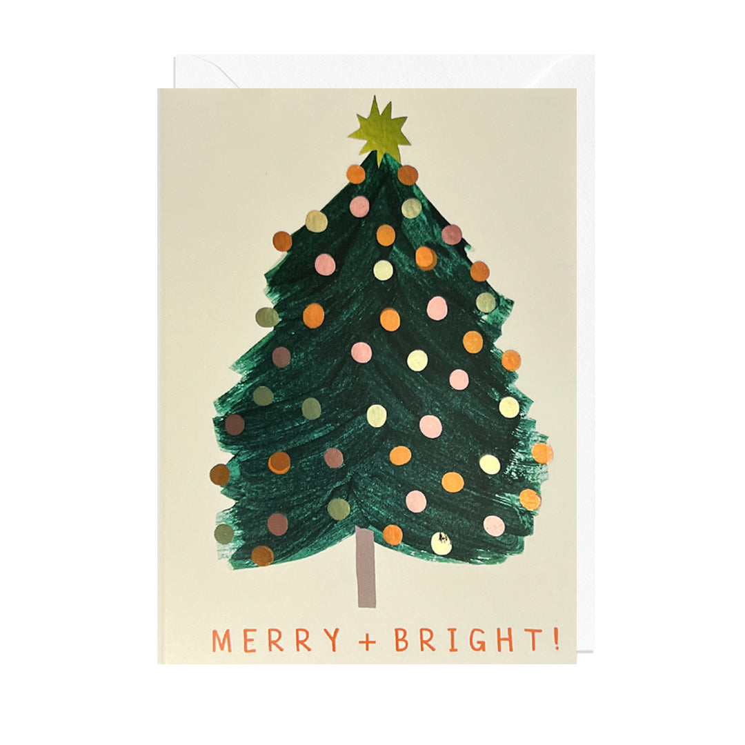 DO296-Jolly Awesome-Merry & Bright - Foil-Xmas Card-