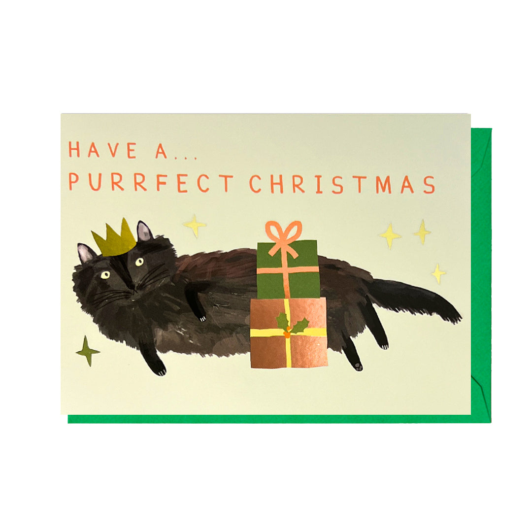 DO299-Jolly Awesome-Purrfect Christmas-Xmas Card-