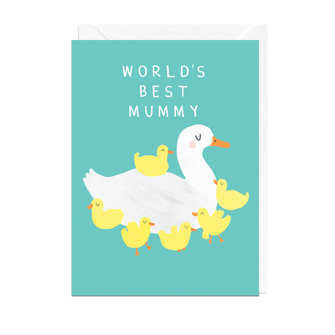 DO349-Jolly Awesome-World'S Best Mummy Ducklings-Card-Do349