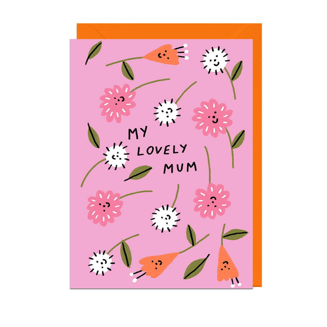 HOLT251-Jolly Awesome-My Lovely Mum Flowers-Card-Holt251