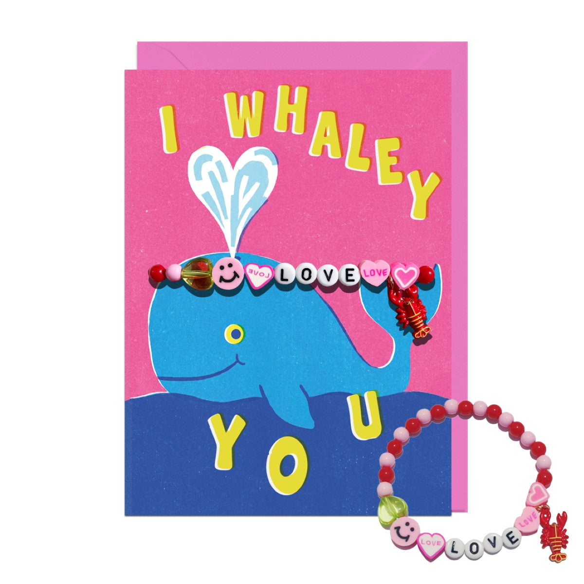 JAPG131-Jolly Awesome-Whaley Love You-Card-Bracelet Cards