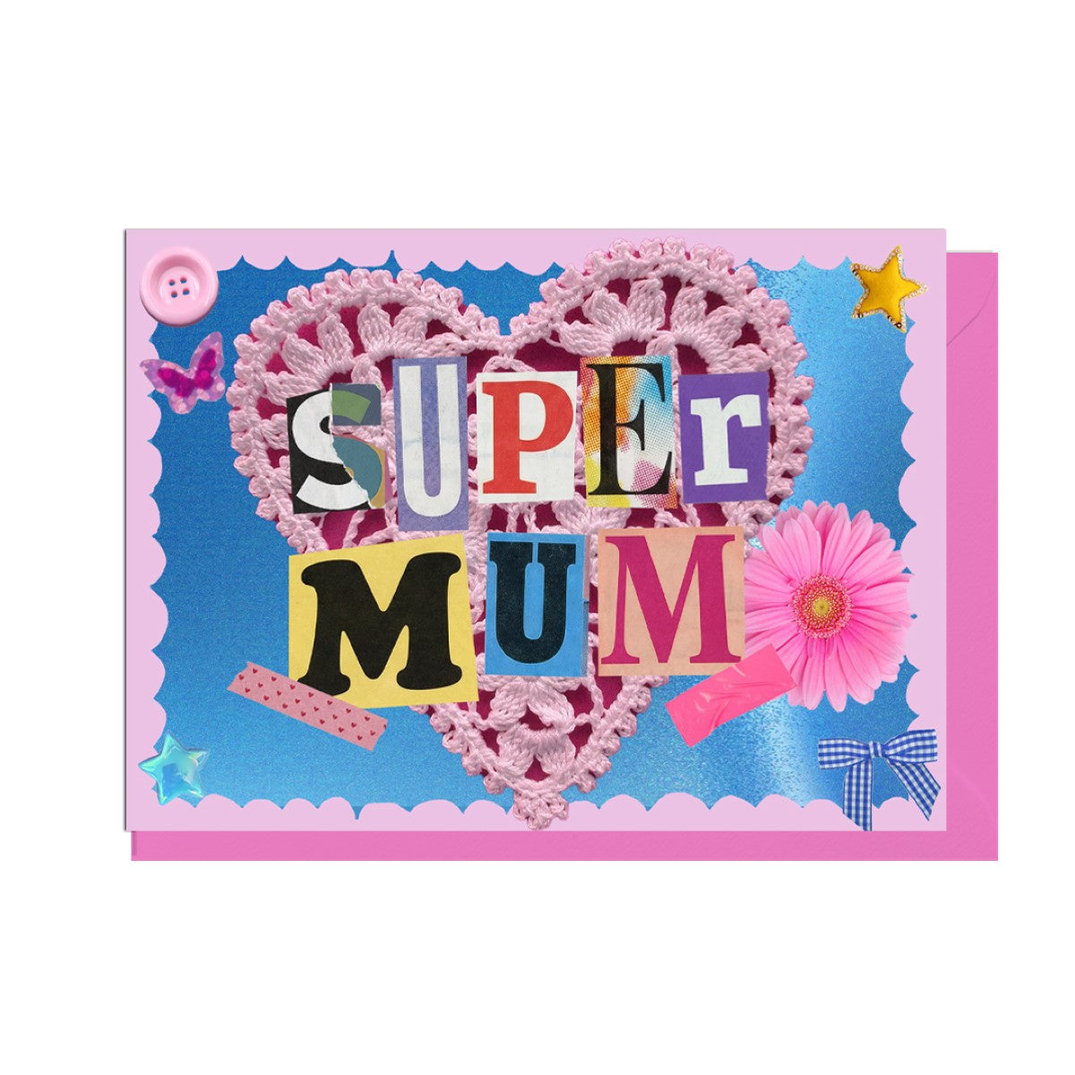 JM109-Jolly Awesome-Super Mum-Card-Junk Mail