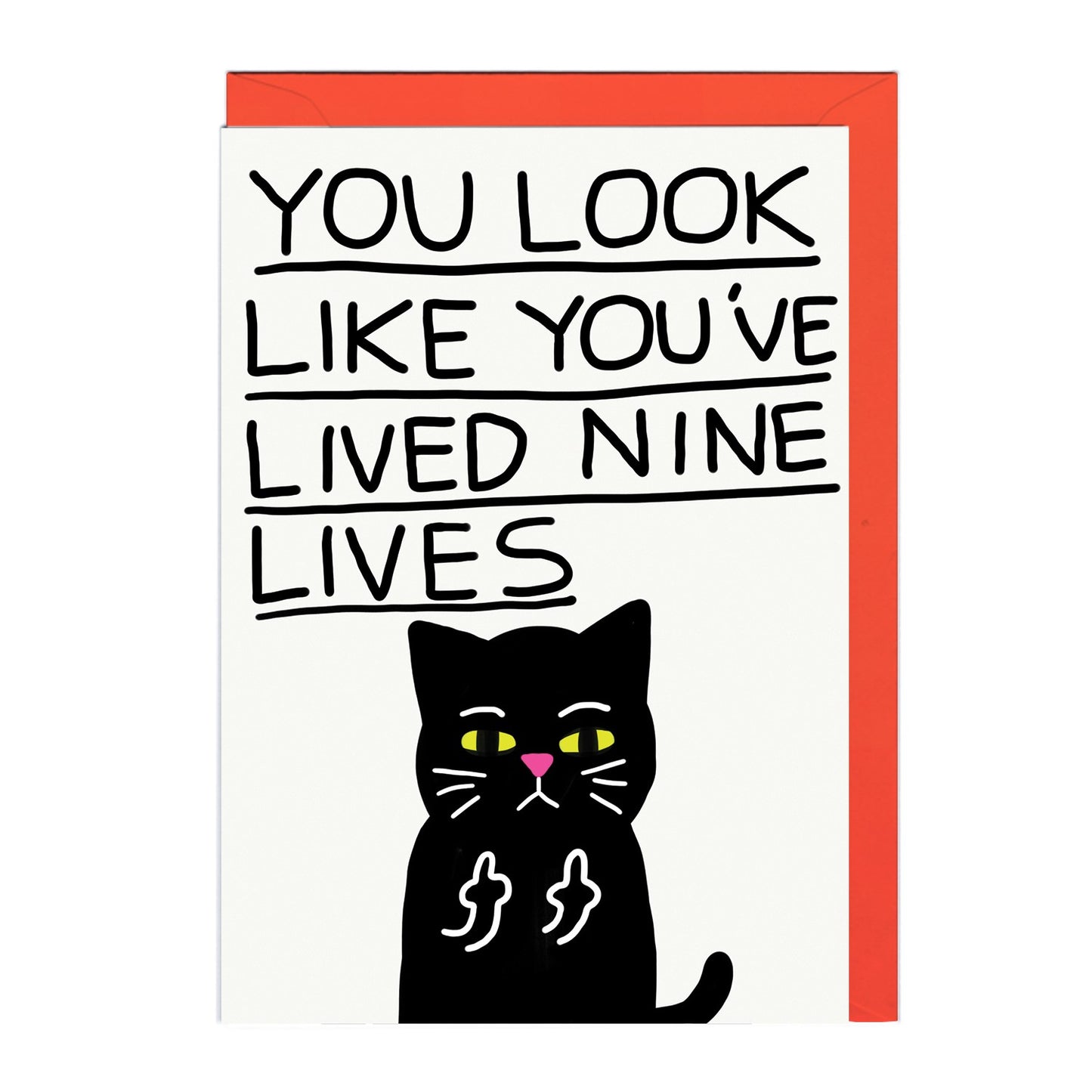 LINES135-Jolly Awesome-Nine Lives-Card-Lines