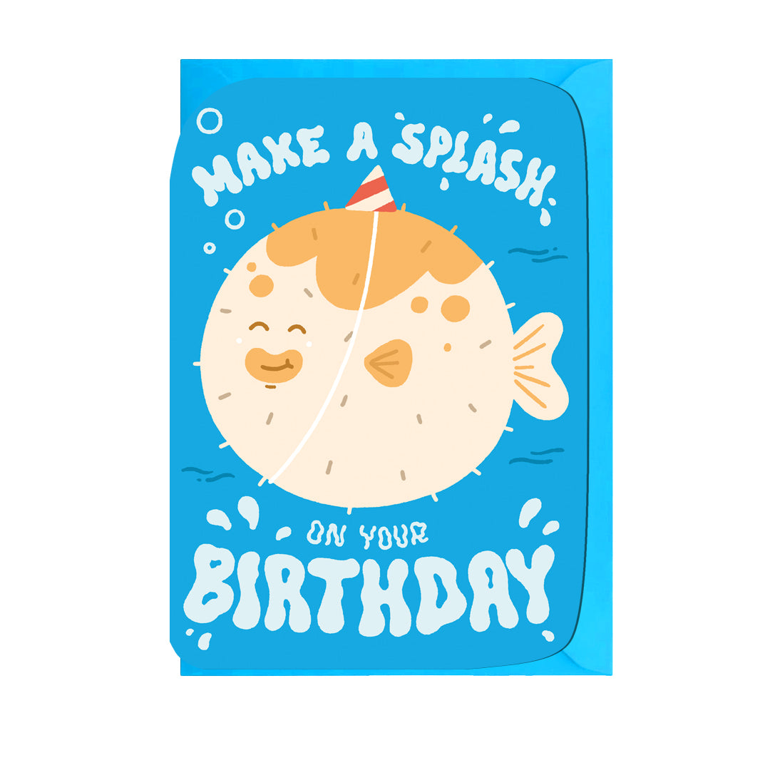 MJ904-Jolly Awesome-Make A Splash Birthday-Card-