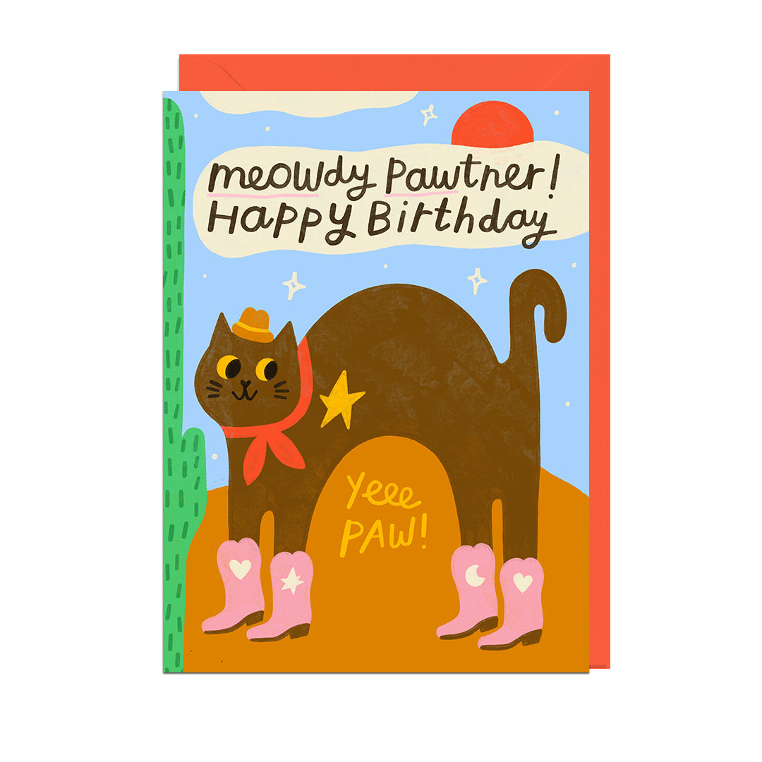 NM107-Jolly Awesome-Meowdy Partner-Card-Nikki Miles