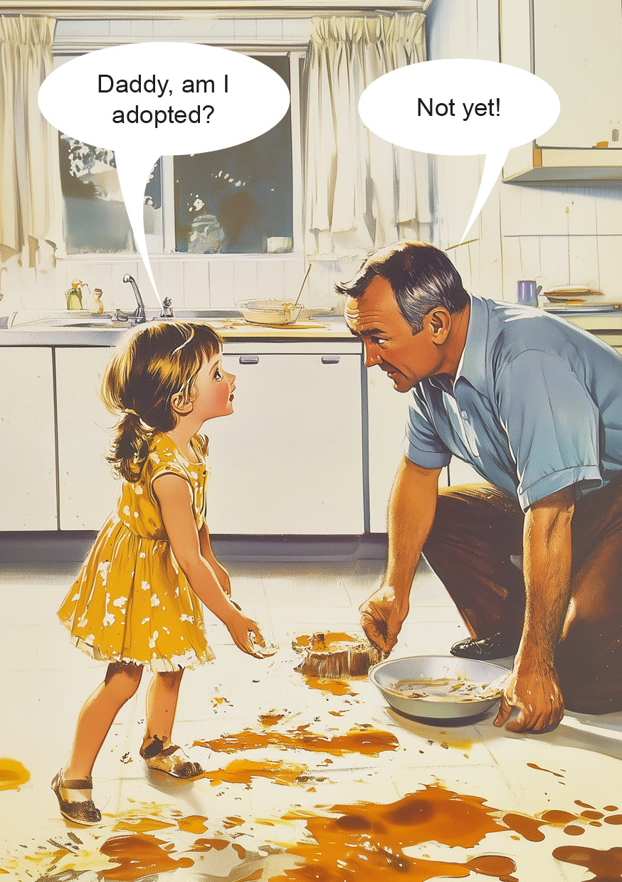 KMK2513-Kiss Me Kwik-Girl Dad Adopted-Card-