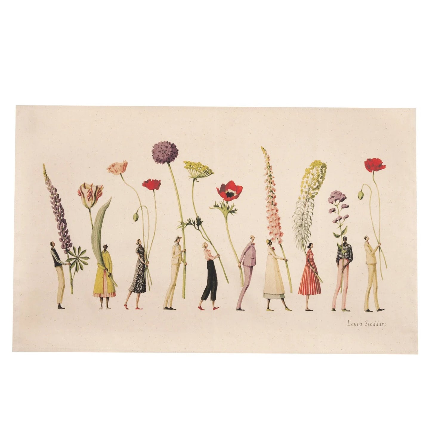 CP007-Laura Stoddart-Chelsea Parade Large Cotton Tea Towel-Tea Towel-Chelsea Parade