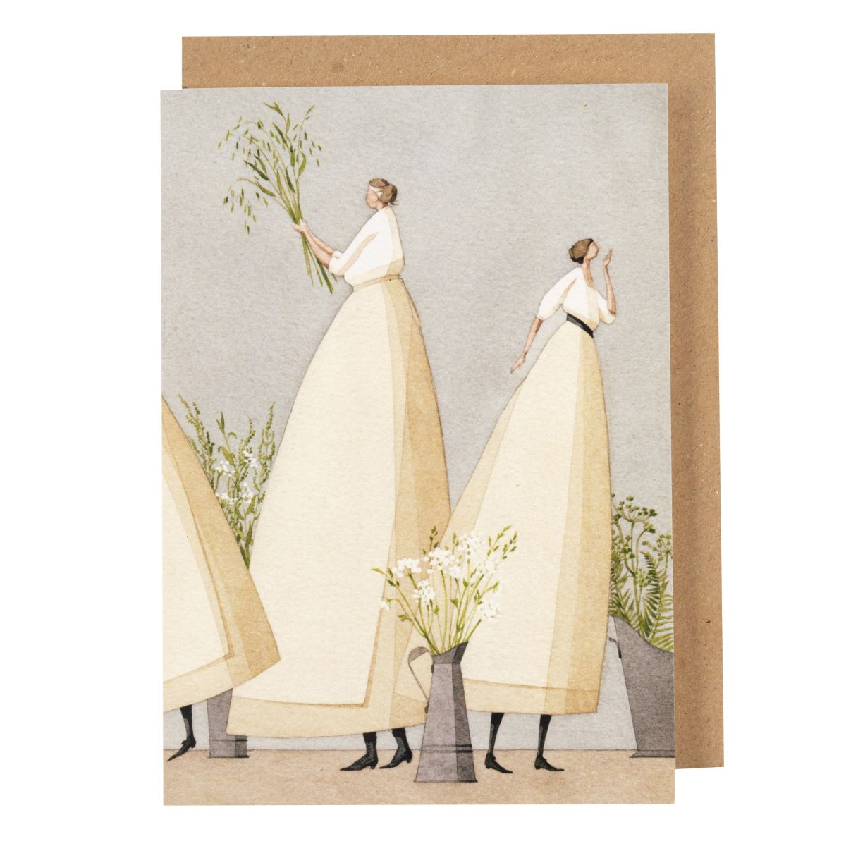 GC076-Laura Stoddart-Flower Girls-Card-