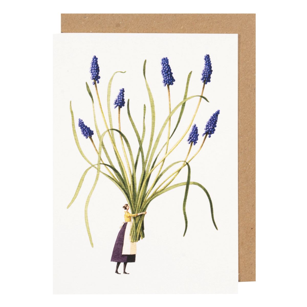 GC079-Laura Stoddart-Spring Flowers - Muscari-Card-