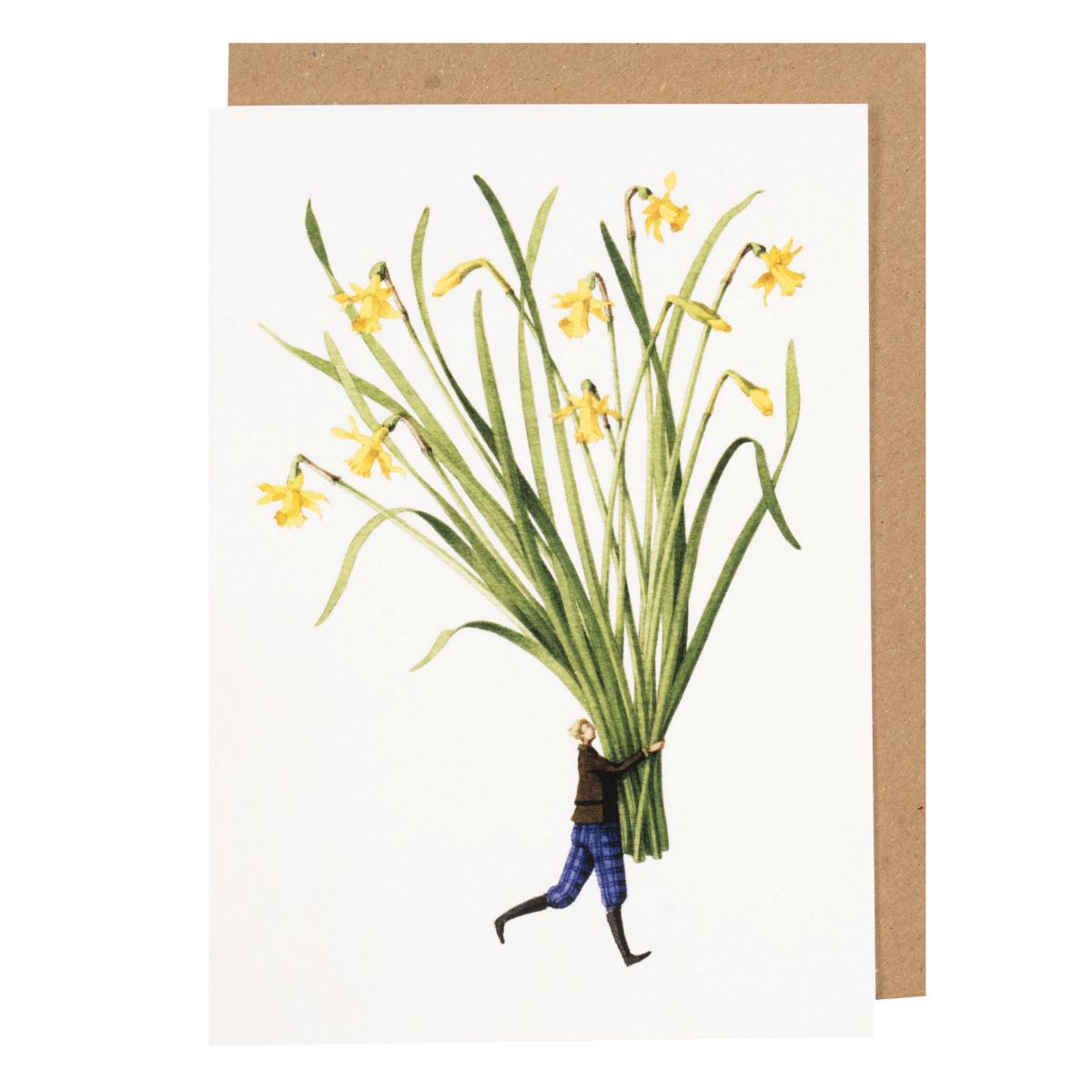GC081-Laura Stoddart-Spring Flowers - Tete a Tete-Card-