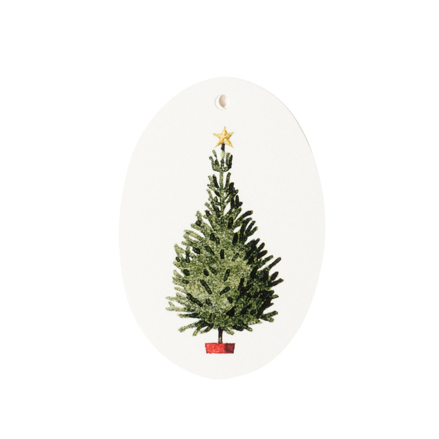 HC019-Laura Stoddart-Christmas Trees-Xmas Gift Tags-Happy Christmas