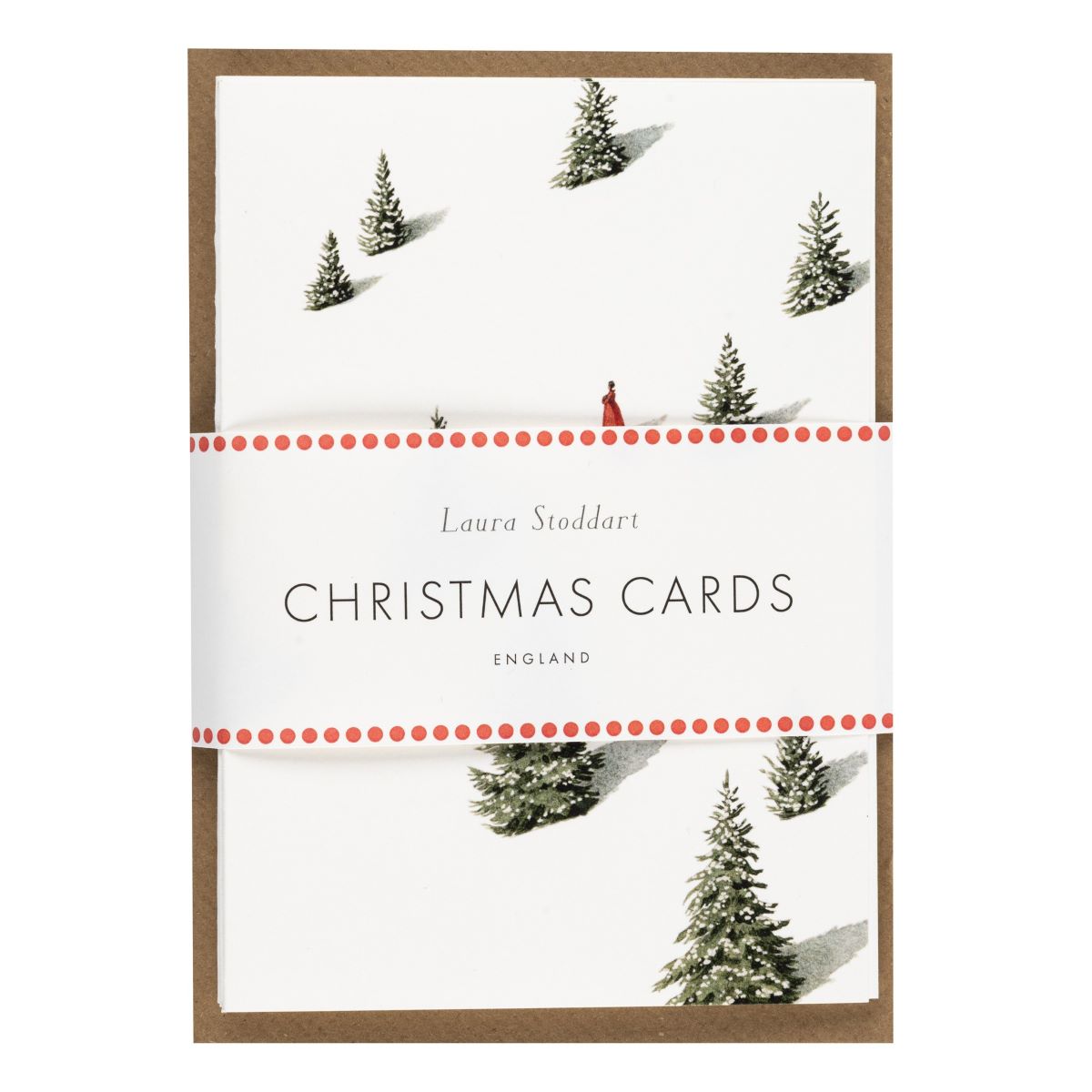 HC057-Laura Stoddart-Through The Snow Card 10 Pack-Xmas Card Pack-A6 10 Pack 1 Design