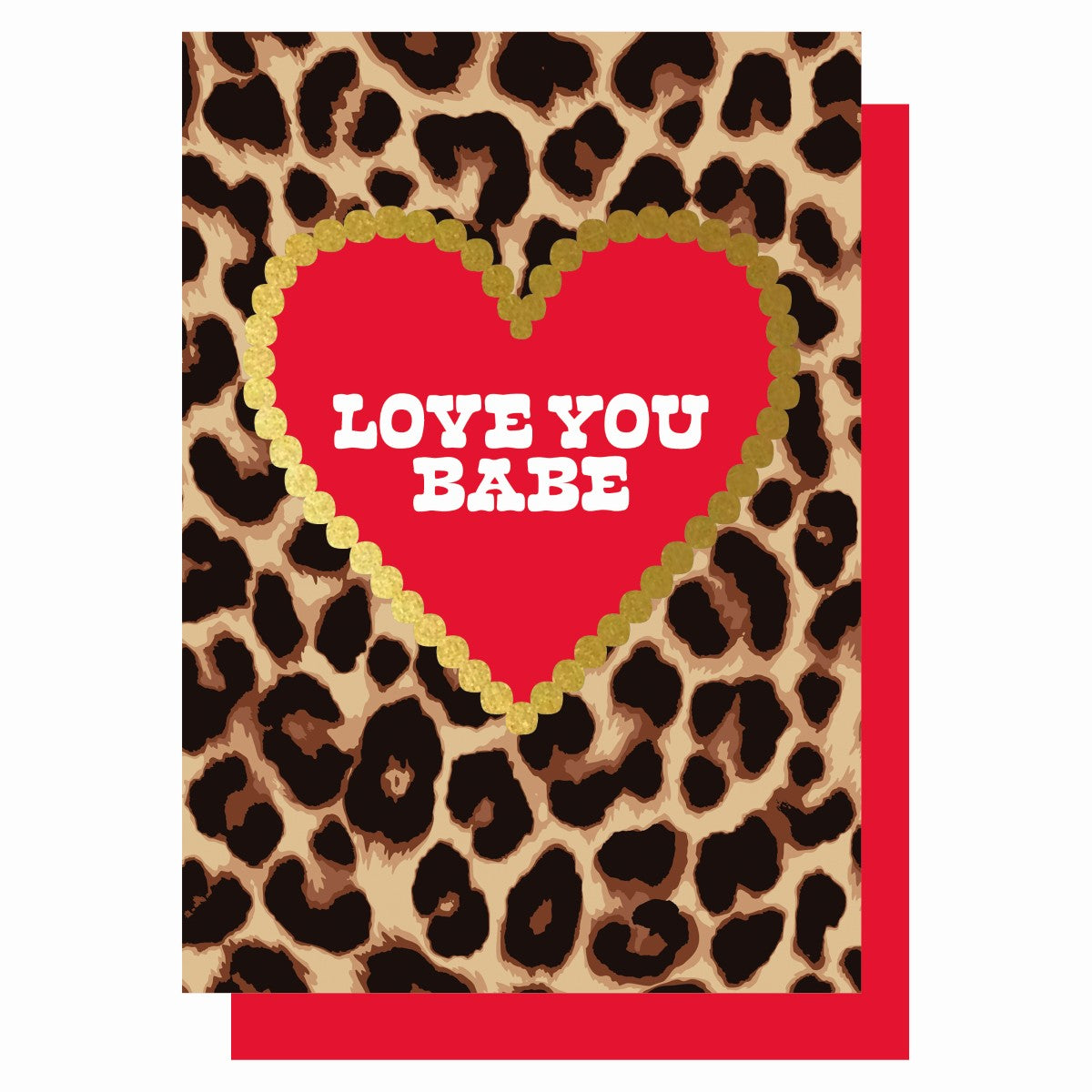 LP013-Lucky Ink-Love You Babe Leopard-Card-