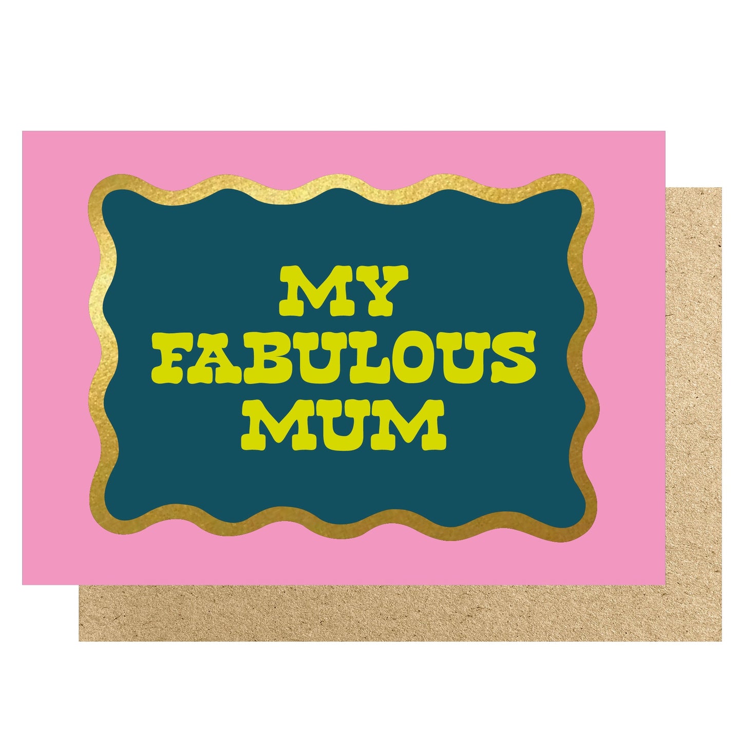 WVMD005-Lucky Ink-Wavy - My Fabulous Mum Pink & Navy-Card-