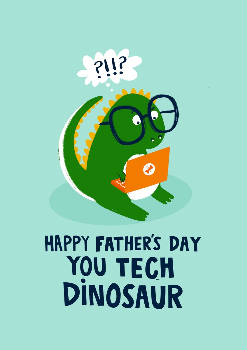 S122-Lucy Maggie-Tech Dinosaur-Card-