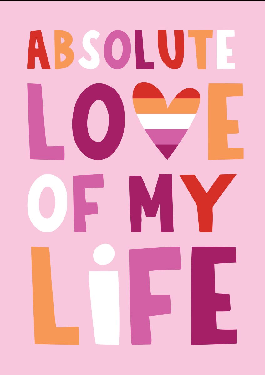 S16524-Lucy Maggie-Love Of My Life Lesbian-Card-