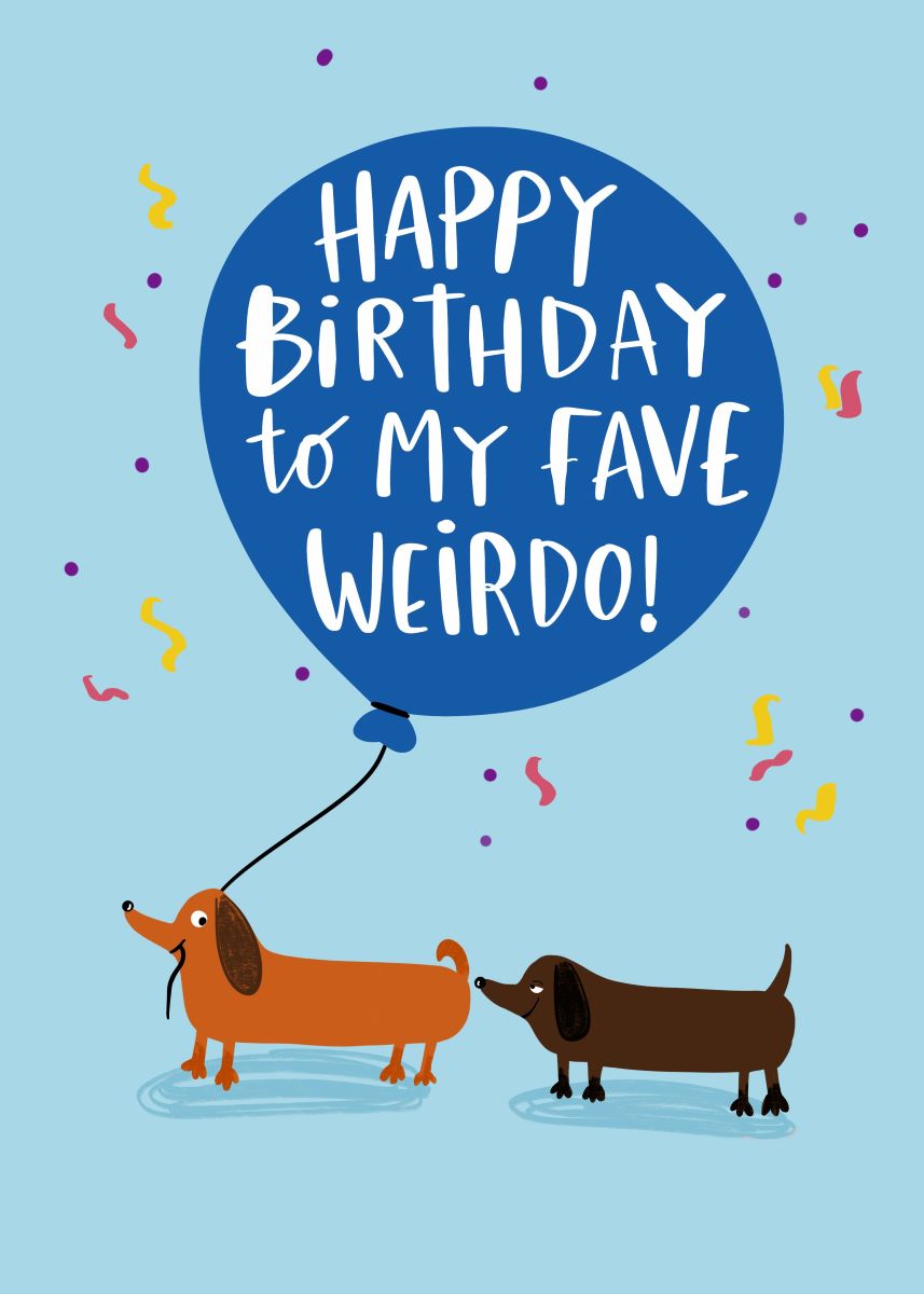 S3619-Lucy Maggie-Fav Weirdo-Card-