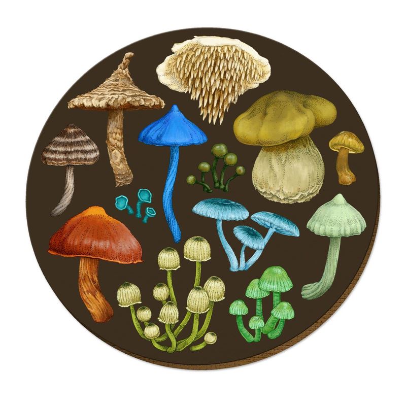 NZTWPM056-Live Wires-Fungi Entoloma-29cm-Placemat