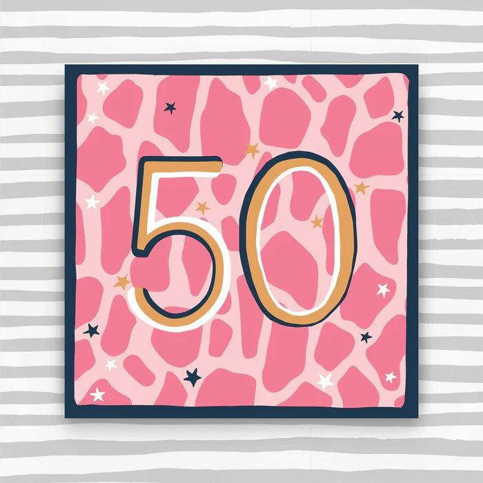 HH049-Molly Mae-Female Aged 50 Birthday Card-Card-Hip Hip Hooray