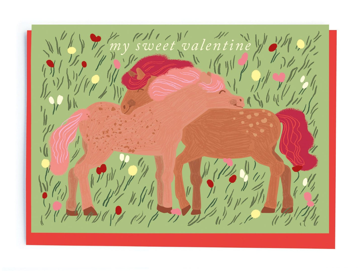 NL320-Noi-Loving Horses-Card-