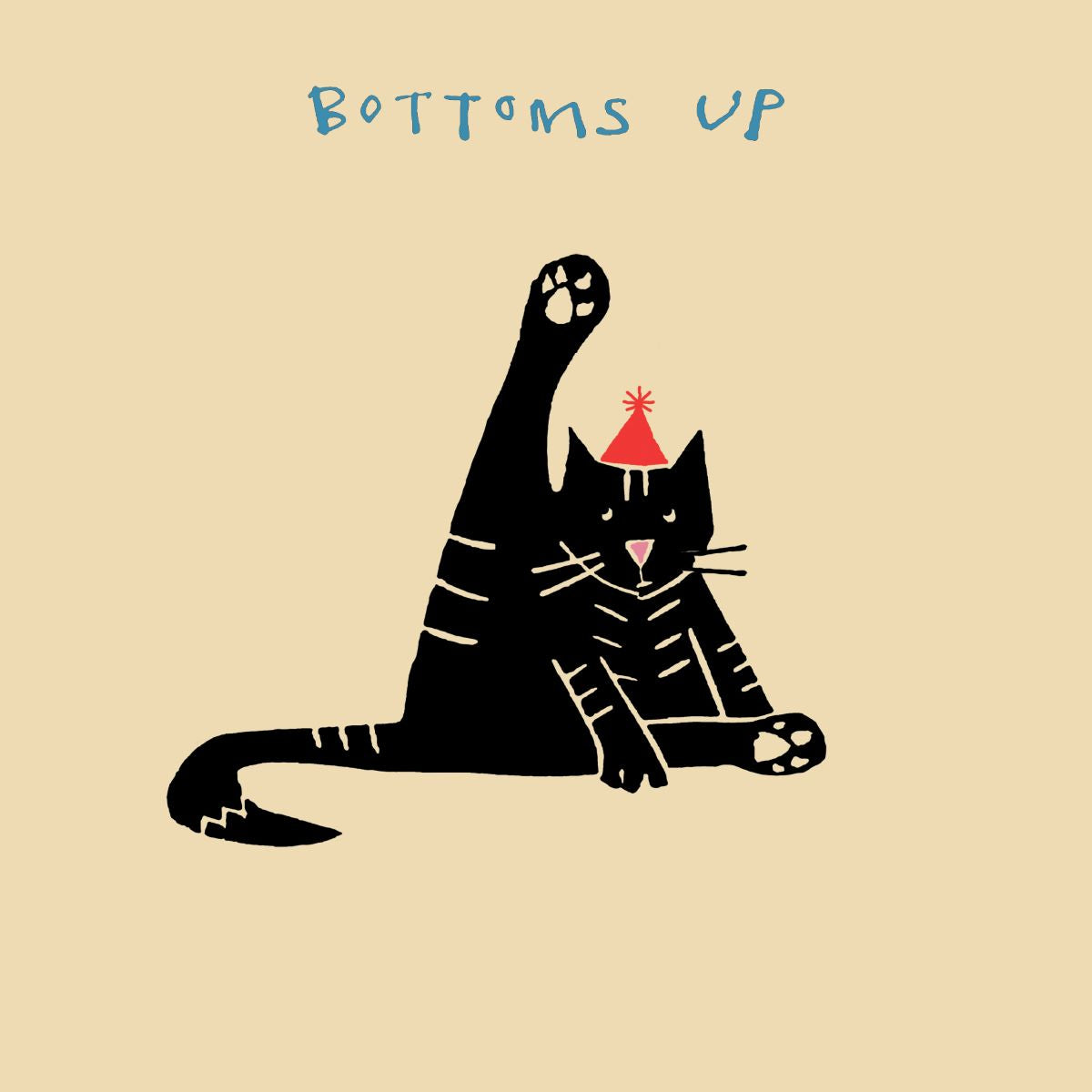FP3212-Poet and Painter-Bottoms Up-Card-Motley
