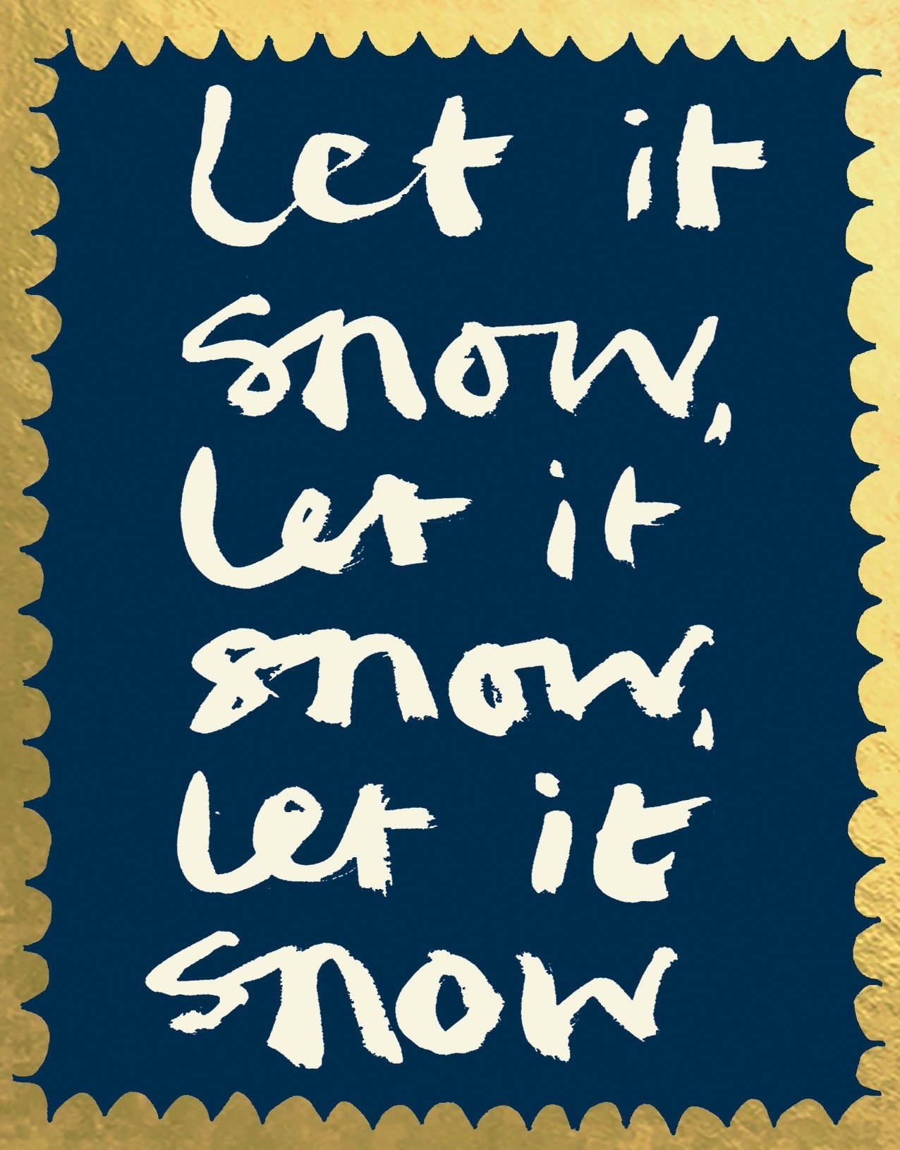 FP3383-Poet and Painter-Let It Snow-Xmas Card-Jingle Balls