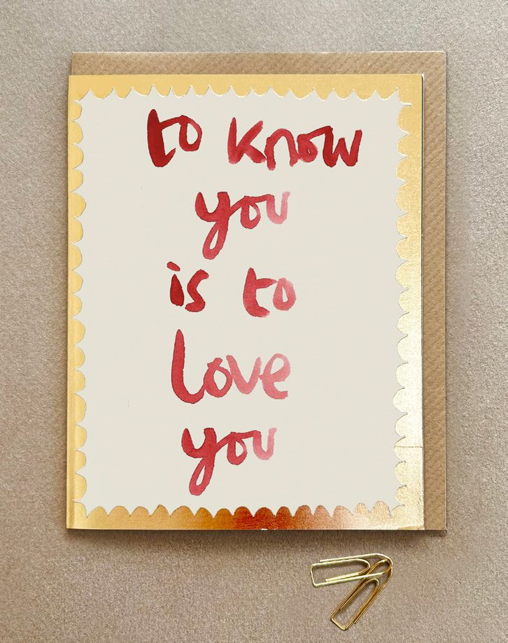 FP3445-Poet and Painter-To Know You Is To Love You -Card-Gala