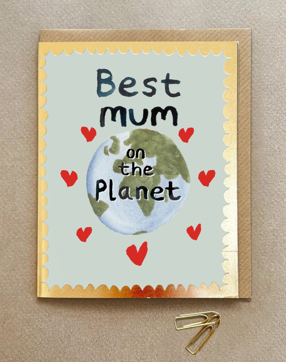 FP3544-Poet and Painter-Best Mum On Planet-Card-Gala