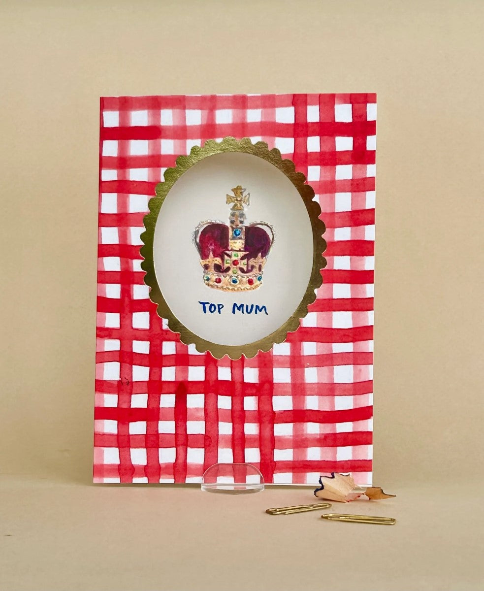 FP3610-Poet and Painter-Top Mum-Card-Framed