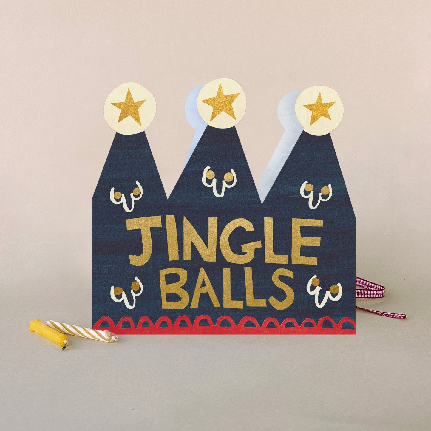 FP3690-Poet and Painter-Jungle Balls-Xmas Card-Christmas Crowns
