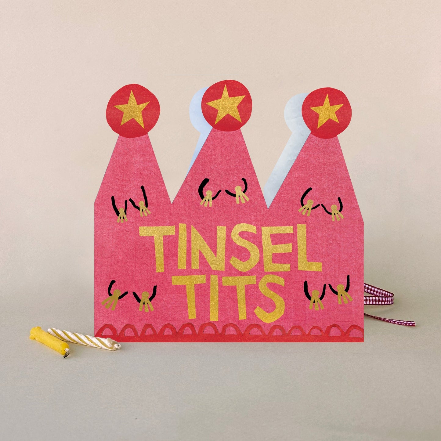 FP3691-Poet and Painter-Tinsel Tits-Xmas Card-Christmas Crowns