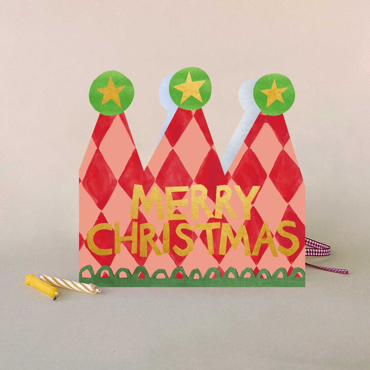 FP3693-Poet and Painter-Merry Christmas-Xmas Card-Christmas Crowns