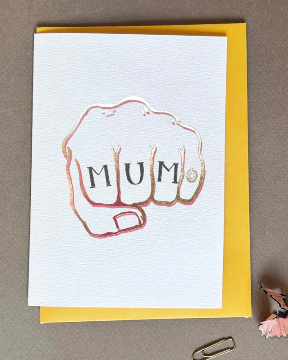 FP3724-Poet and Painter-Mum Fist Bump-Card-Tattoo