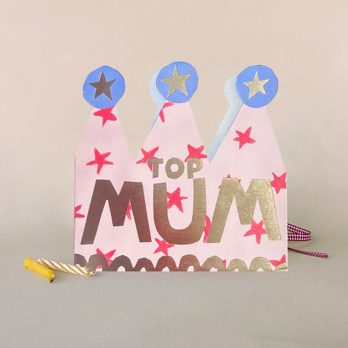 FP3731-Poet and Painter-Top Mum-Card-Crowned