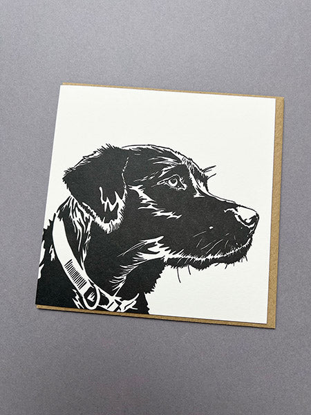 FFPI306-Penguin Ink-Labrador-Card-Flora & Fauna